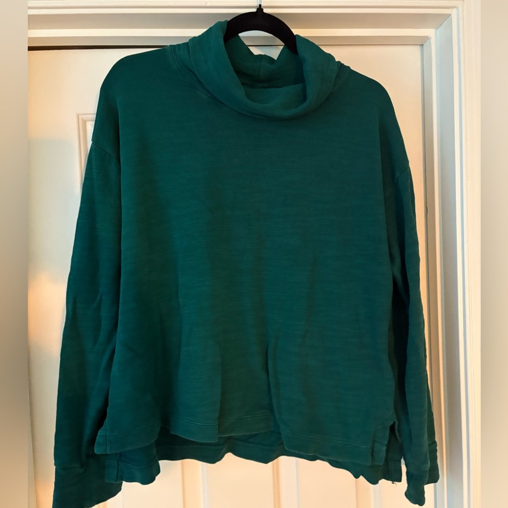 J.Crew Vintage Fleece Sweatshirt Green M